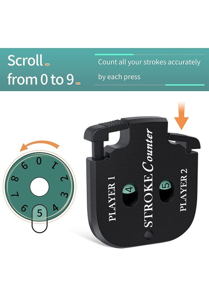 Mini Golf Skoru Atış Vuruş Sayacı Clicker Golf Oyunu Scorekeeper Için Anahtarlık ile Taşınabilir 2 Haneli Spor Çetele (Yurt Dışından) modelleri