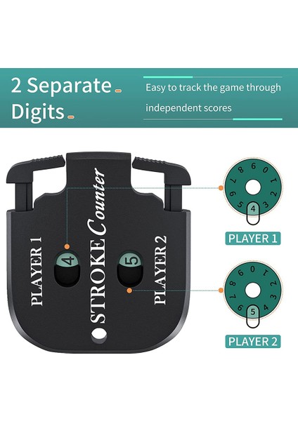 Mini Golf Skoru Atış Vuruş Sayacı Clicker Golf Oyunu Scorekeeper Için Anahtarlık ile Taşınabilir 2 Haneli Spor Çetele (Yurt Dışından) fırsatları