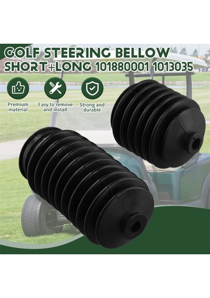 Golf Arabaları Direksiyon Körüğü Toz Contaları, Sürücü ve Yolcu Kombosu Club Car Ds 1997-UP 1013035 101880001 (Yurt Dışından) fırsatları