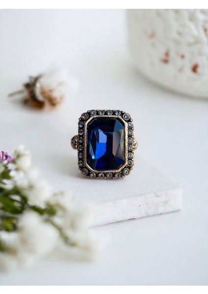 Kristal Taşlı Baget Yüzük fiyatları