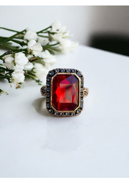 Kristal Taşlı Baget Yüzük fiyatları