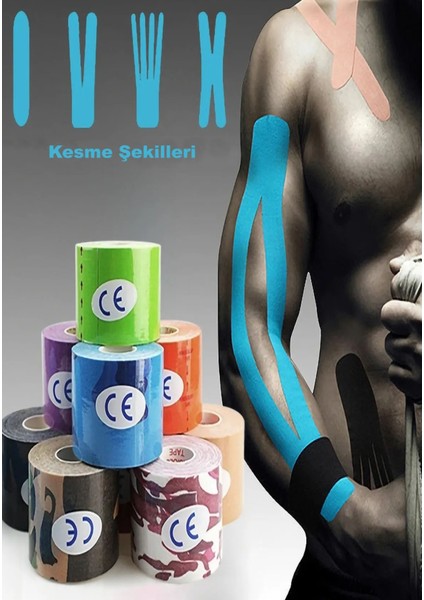 Sporcu Bandı Pembe Kinesio Tape Kinezyo Bandı Spor Sporcu Bandı Ağrılar Kas Sport Tape fırsatları