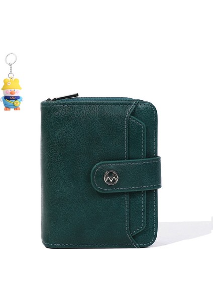 Bayanlar Cüzdan Kısa Moda Clutch Fermuar Toka Değişim Cüzdanı Kart Tutucu Para Cüzdanı (Yurt Dışından)