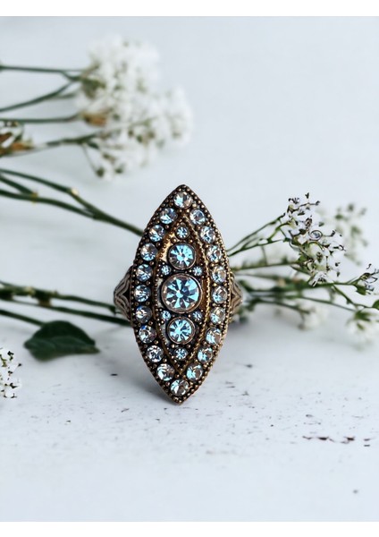 Zirkon Taşlı Elmas Montür Mekik Yüzük