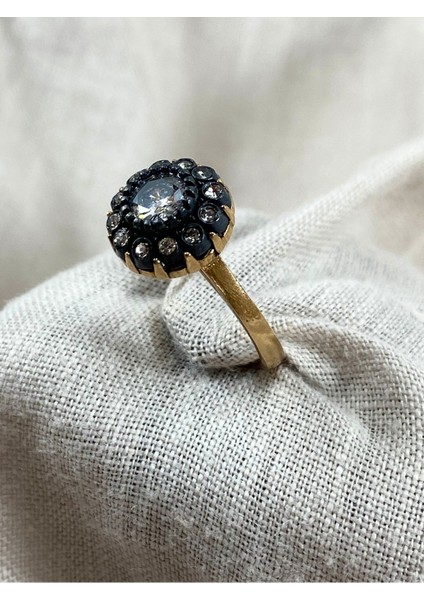 Elmas Montür Zirkon Taşlı Yuvarlak Yüzük indirimleri