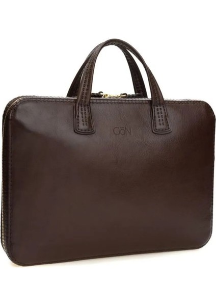Gön Deta Kahve Deri Laptop & Evrak Çantası Deta fırsatları