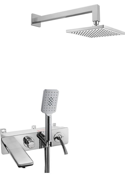 Eca Novita Ankastre Gömme Banyo Bataryası Duş Seti Tüm Parçalar Dahil
