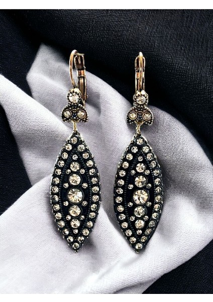 Zirkon Taşlı Elmas Montür Mekik Küpe modelleri