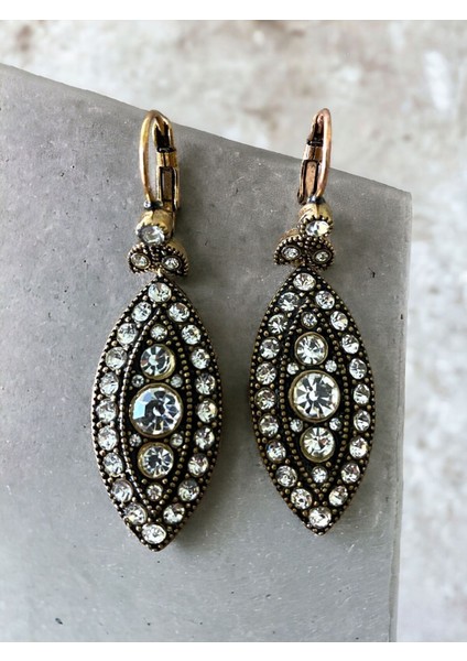 Zirkon Taşlı Elmas Montür Mekik Küpe fiyatları