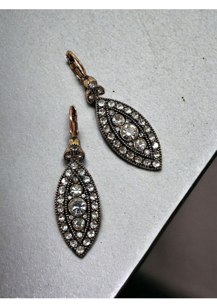 Zirkon Taşlı Elmas Montür Mekik Küpe fırsatları