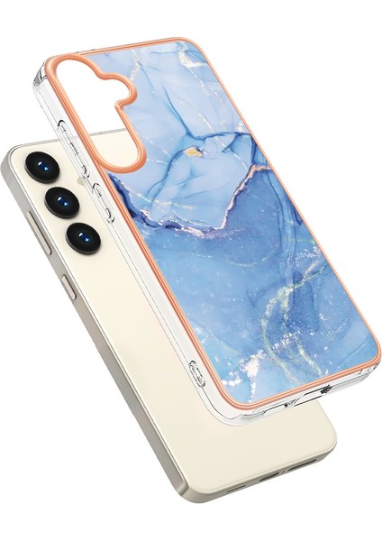 Samsung Galaxy S25+ Için Desenli Telefon Kılıfı, Şeffaf Tpu Kenarlı Mavi (Yurt Dışından) fiyatları
