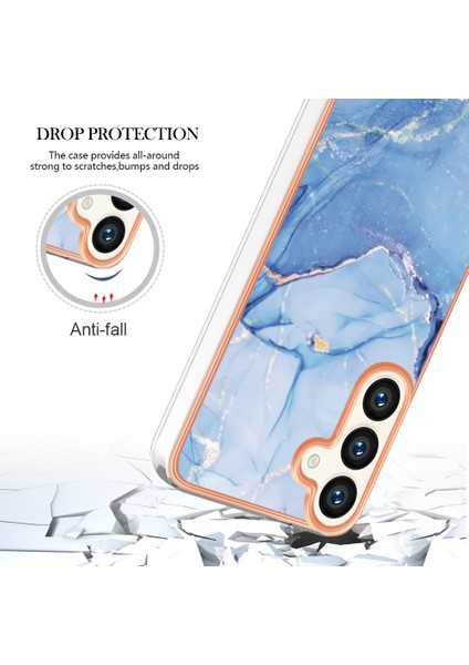 Samsung Galaxy S25+ Için Desenli Telefon Kılıfı, Şeffaf Tpu Kenarlı Mavi (Yurt Dışından) fırsatları