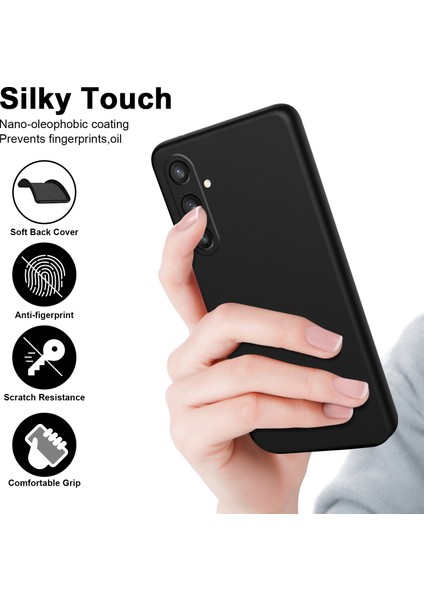 Samsung Galaxy S25 Için Ince ve Yumuşak Silikon Telefon Kılıfı Siyah (Yurt Dışından) modelleri