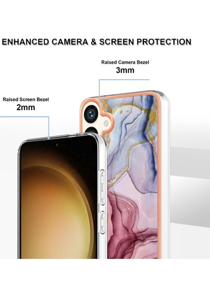 Samsung Galaxy S25 Için Desenli Telefon Kılıfı, Şeffaf Tpu Kenarlı Gül (Yurt Dışından) modelleri