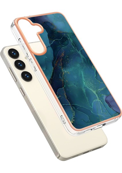 Samsung Galaxy S25+ Için Desenli Telefon Kılıfı, Şeffaf Tpu Kenarlı Yeşil (Yurt Dışından) fiyatları