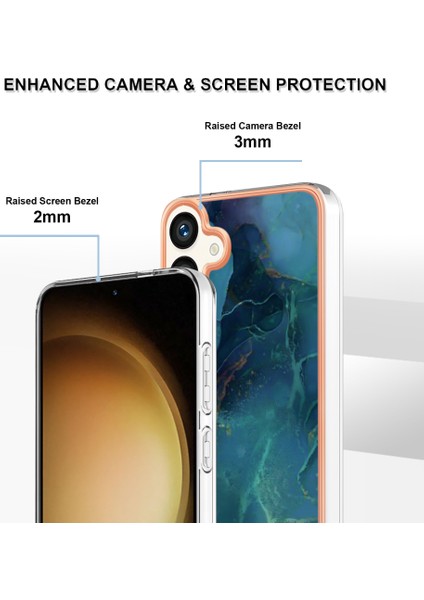 Samsung Galaxy S25+ Için Desenli Telefon Kılıfı, Şeffaf Tpu Kenarlı Yeşil (Yurt Dışından) modelleri