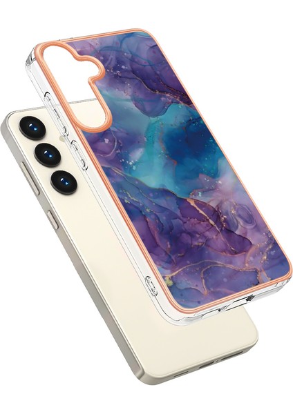 Samsung Galaxy S25+ Için Desenli Telefon Kılıfı, Şeffaf Tpu Kenarlı Mor (Yurt Dışından) fiyatları