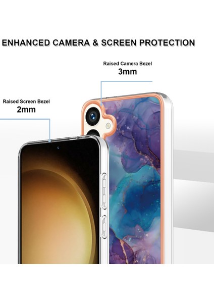 Samsung Galaxy S25+ Için Desenli Telefon Kılıfı, Şeffaf Tpu Kenarlı Mor (Yurt Dışından) modelleri