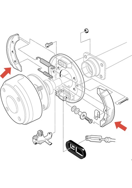 27943G01 70794G01 Golf Arabası Fren Pabuçları Seti Ez-Go G&e Txt ST350 Yamaha G&e G19 G20 G21 G22 G16 G17 (Yurt Dışından) fiyatları