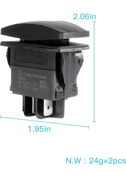 Club Car Ds ve Emsal 48V Elektrikli Golf Arabası Aksesuarları Için 2 Adet Ileri/geri Anahtarı, 101856001 101856002 (Yurt Dışından) fiyatları