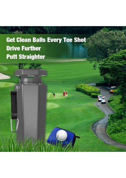 Golf Topu Yıkama Makinesi Taşınabilir Havlu Temizleme Makinesi Aleti Yeniden Kullanılabilir Açık Hava Arabası Bardak Tutucu Evrensel Golf Aksesuarları (Yurt Dışından) fırsatları