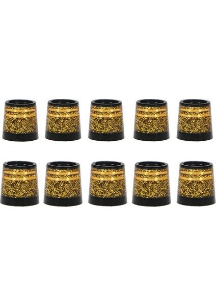 10 Adet Golf Ferülleri Ucu Boyutu 0.370 Golf Kol Yüksük Golf Ütüler Için Kulübü Miller Aksesuarları Altın (Yurt Dışından)