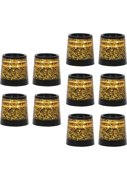 10 Adet Golf Ferülleri Ucu Boyutu 0.370 Golf Kol Yüksük Golf Ütüler Için Kulübü Miller Aksesuarları Altın (Yurt Dışından) fiyatları