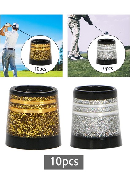 10 Adet Golf Ferülleri Ucu Boyutu 0.370 Golf Kol Yüksük Golf Ütüler Için Kulübü Miller Aksesuarları Altın (Yurt Dışından) modelleri
