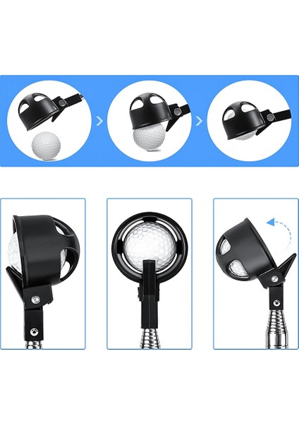 Golf Topu Alıcı Su Teleskopik, Paslanmaz Uzatılabilir Golf Topu Seçici Kapmak Aracı 6.7ft Golf Aksesuarları (Yurt Dışından) fırsatları