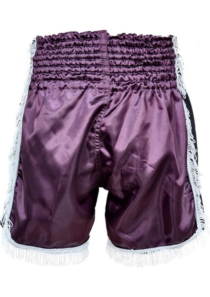 MT3020 Apache Muaythai Şortu Mor Püsküllü Muay Thai Şortu