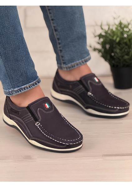 Marin Hakiki Deri Yazlık Erkek Ayakkabı