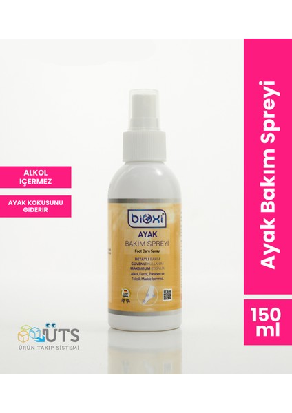 ® Ayak Bakım Spreyi 150 ML: Hipokloröz Asit Bazlı, Doğal ve Etkili Ayak Hijyeni Çözümü