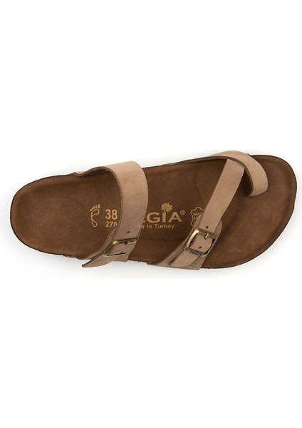 Kadın Bantlı Deri Terlik 215522