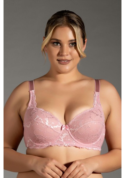 Kadın Desteksiz Balenli Gül Kurusu Sütyen C1T4N0O843