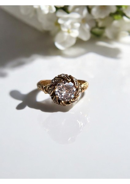 Zirkon Taşlı Elmas Montür Yüzük fiyatları