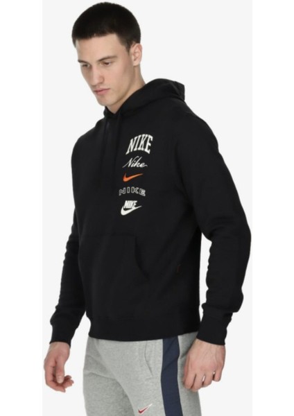 Club Erkek Siyah Kapüşonlu Sweatshirt indirimleri