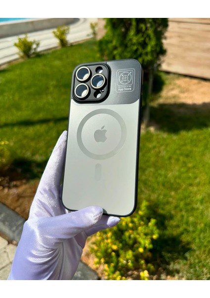 Apple iPhone 13 Pro Max Kılıf Magsafe Şarj Özellikli Kamera ve Lens Korumalı Case