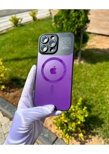 Apple iPhone 13 Pro Max Kılıf Magsafe Şarj Özellikli Kamera ve Lens Korumalı Case