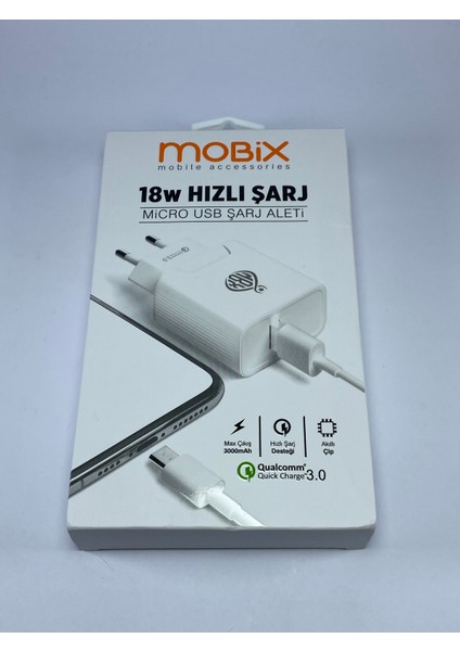 18 Watt Micro USB Hızlı Şarj Aleti
