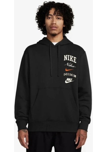 Club Erkek Siyah Kapüşonlu Sweatshirt fiyatları