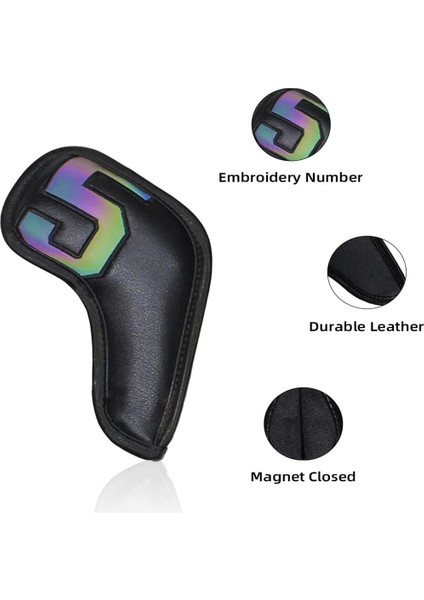 10 Adet Golf Demir Kulübü Başkanı Kapakları Golf Kulübü Kapakları Koruyucu Kapaklar Golf Malzemeleri Hediye Kulübü Başkanı Kapakları (Yurt Dışından) fiyatları