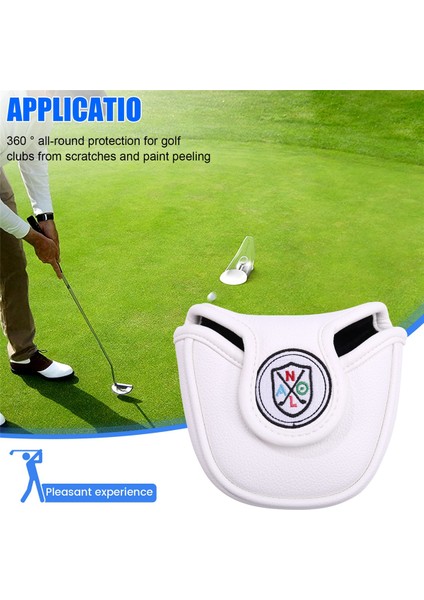 Golf Kulübü Kare Çekiç Putter Kılıfı Manyetik Sentetik Pu Golf Başlığı Koruyucu (Yurt Dışından) indirimleri