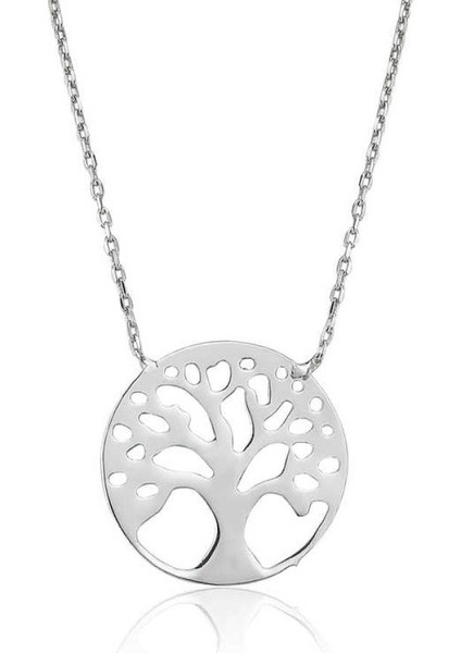Gümüş Hayat Ağacı Kadın Kolye CSR2182499