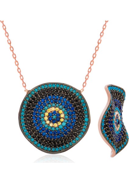 Gümüş Nazarlık Kadın Kolye CSR2181609