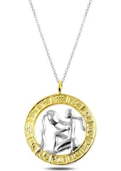 ​Gümüş Gold Kova Burcu Kolye CSR2183114