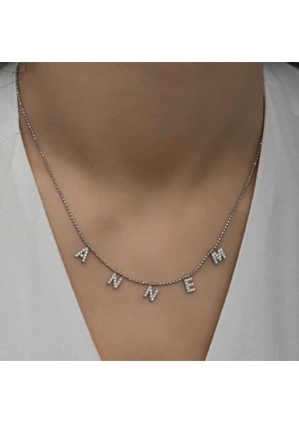 ​Gümüş Annem Yazılı Kadın Kolye CSR2180847 indirimleri