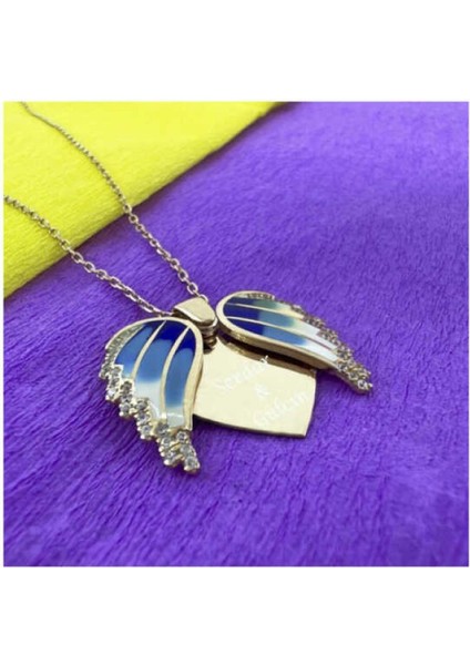 Gümüş Rose Kalpli İsimli Kadın Kolye CSR2180830 fiyatları