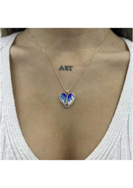 Gümüş Rose Kalpli İsimli Kadın Kolye CSR2180830 modelleri