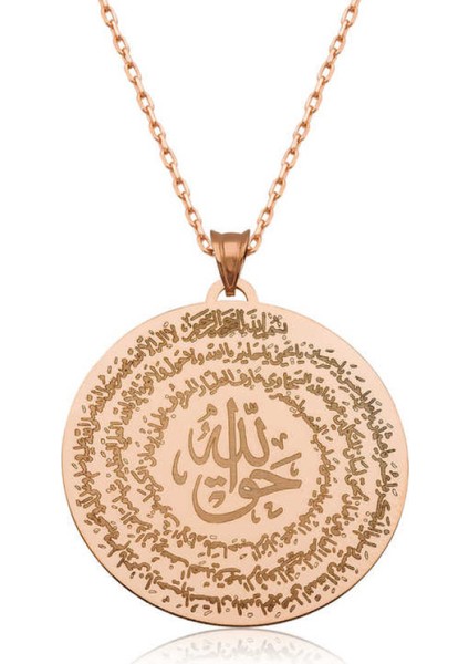 ​Gümüş Rose El Hakkanî Mührü Kadın Kolye CSR2182582