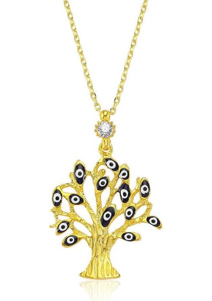 Gümüş Dilek Ağacı Kadın Kolye CSR2181711